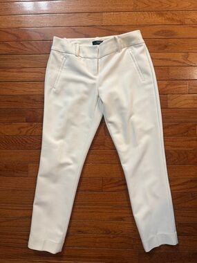 White Tailored Ankle Pants